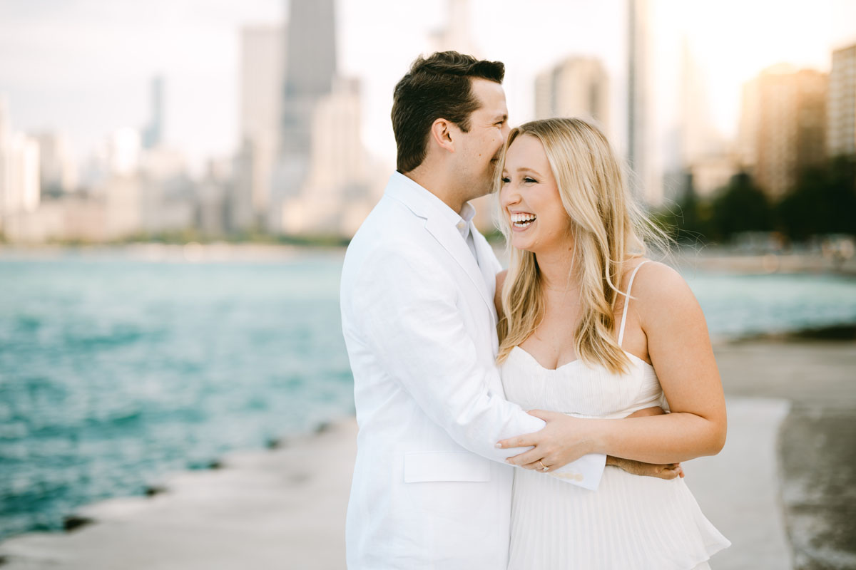 north avenue beach engagement light and bright photographer