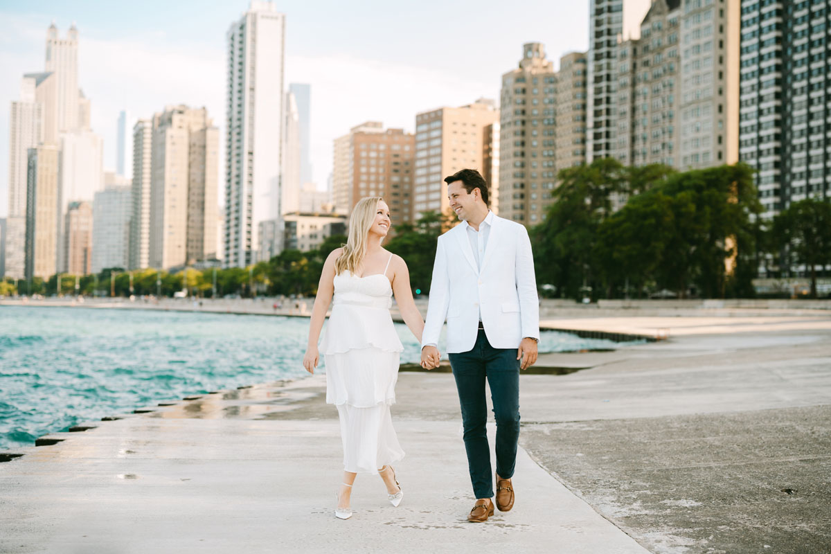 north avenue beach engagement light and bright photographer