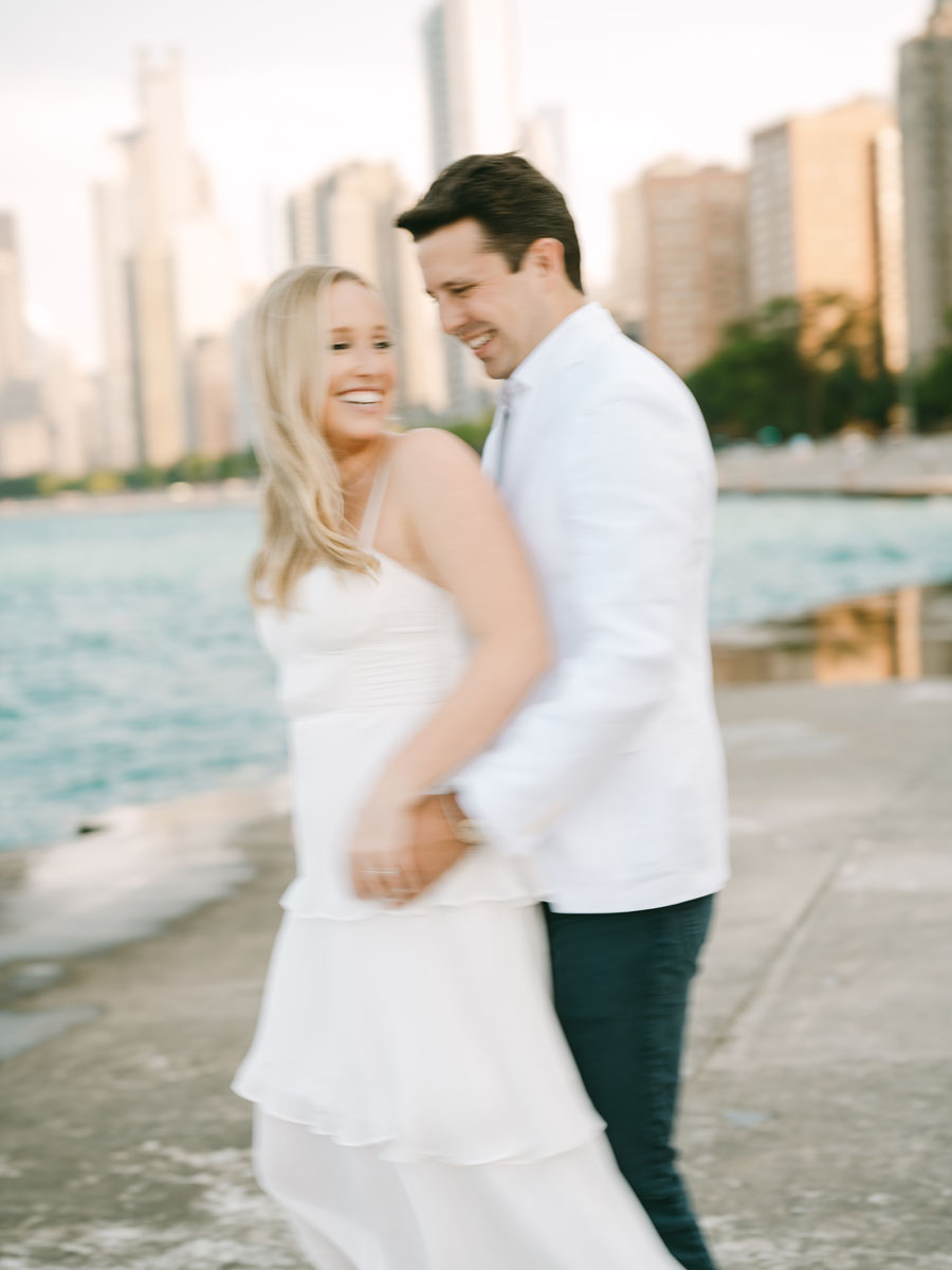 north avenue beach engagement light and bright photographer
