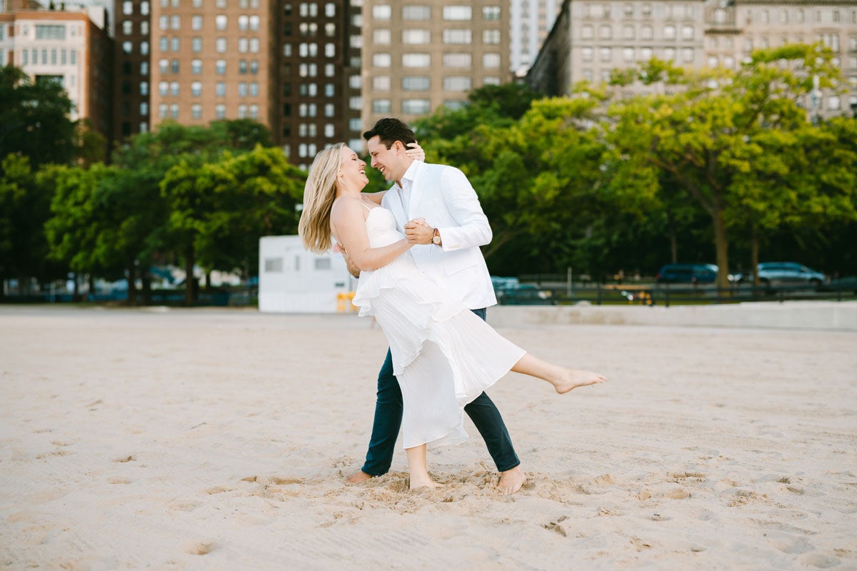 north avenue beach engagement light and bright photographer
