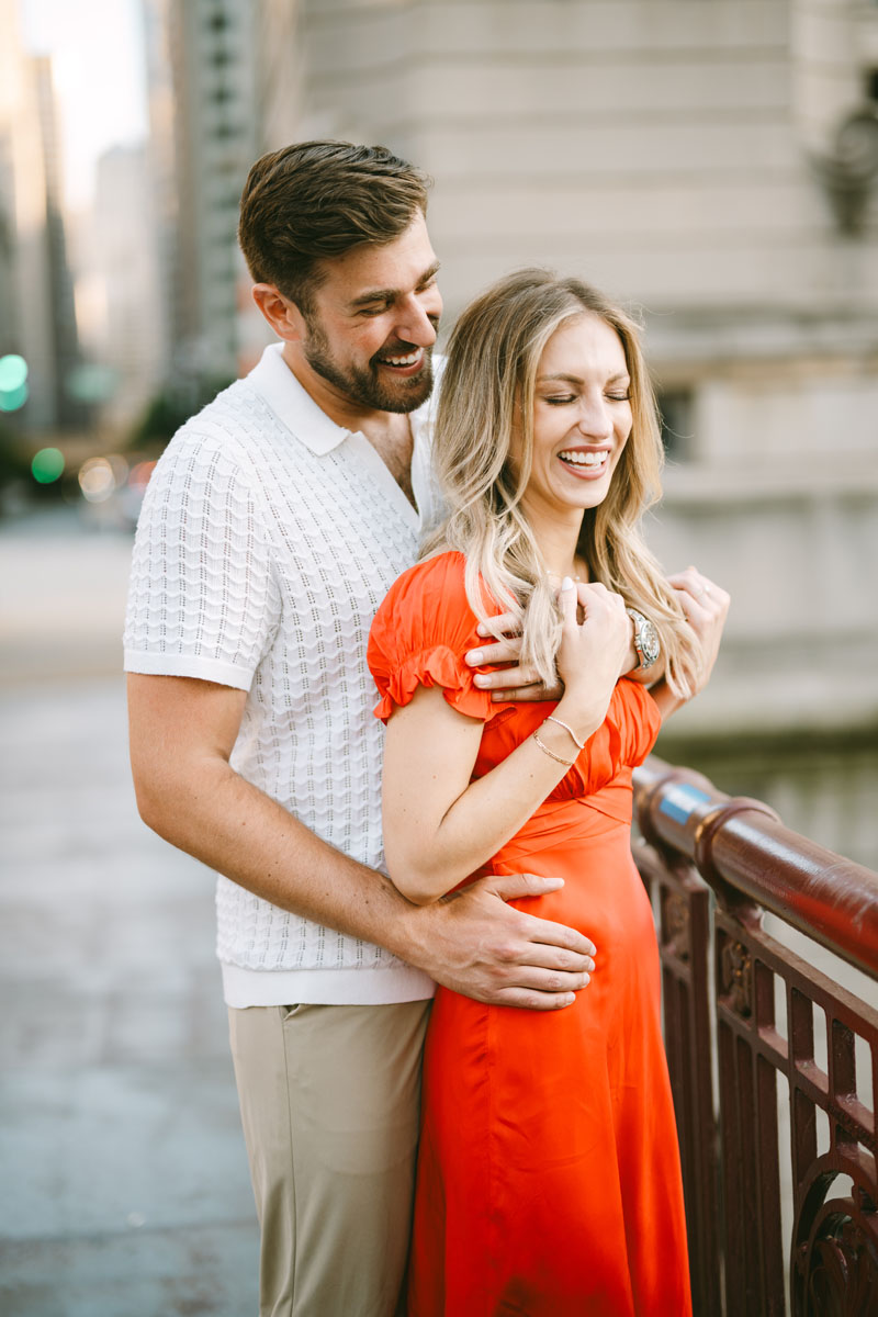 chicago riverwalk true color engagement photographer