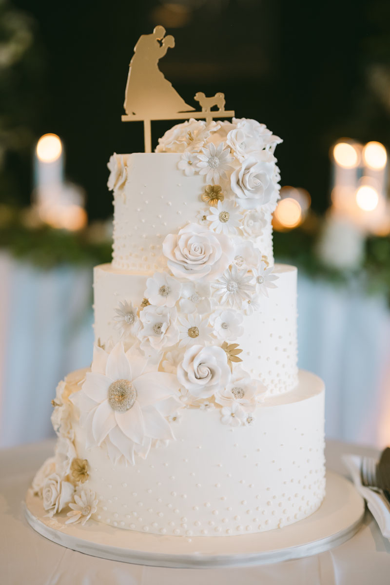 W Hotel wedding reception lakeshore chicago wedding cake