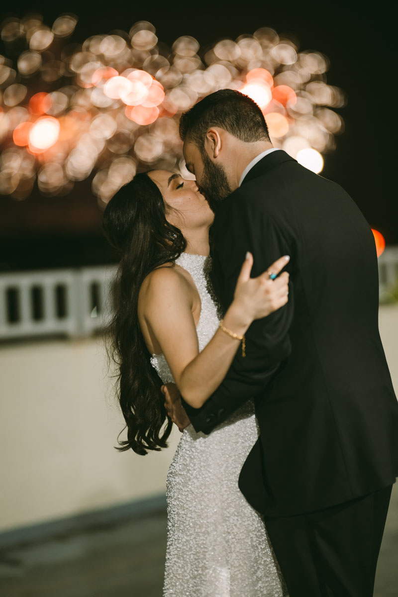 navy pier fireworks W Hotel wedding