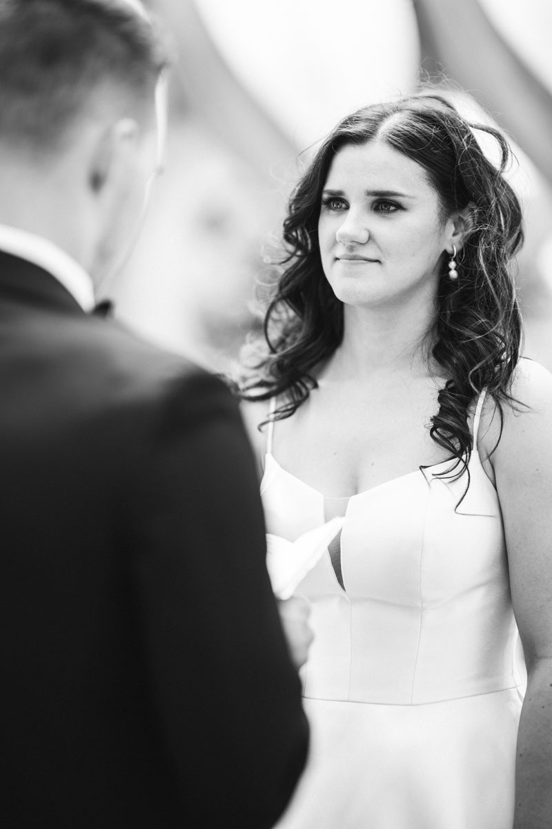 honeycomb lincoln park wedding bride and groom first look