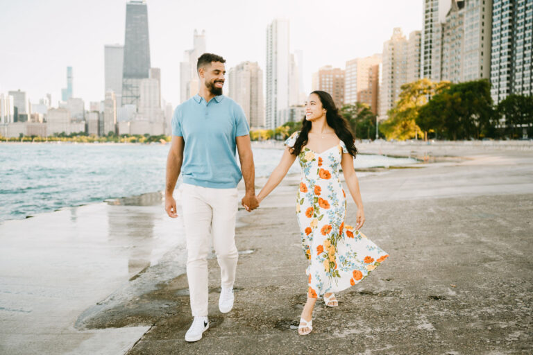 South Pond Engagement North Avenue Beach // Courtney + Juwan