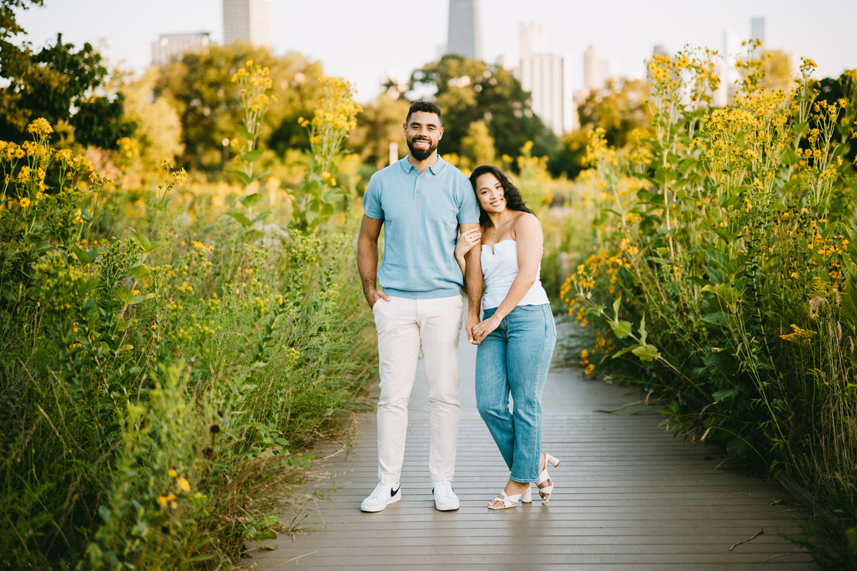south pond honeycomb light and bright engagement photographer