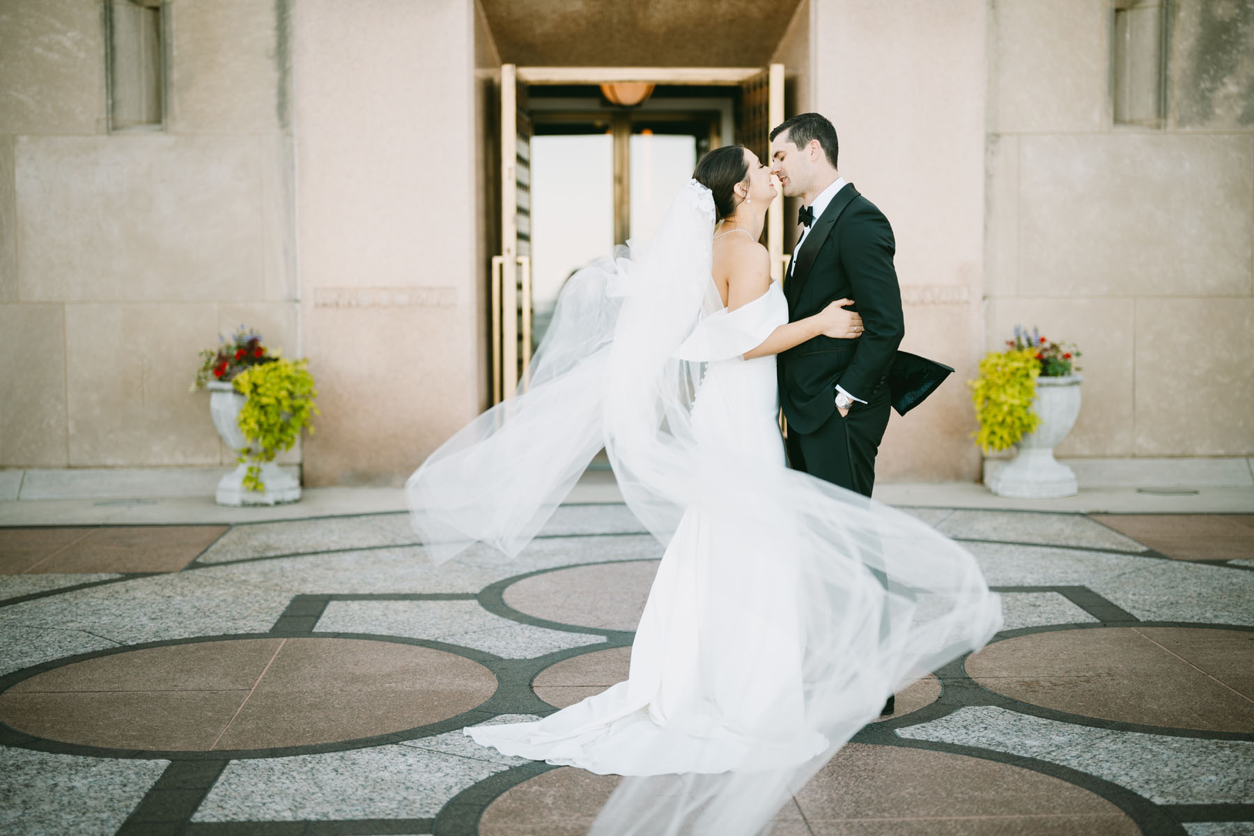 University of Chicago wedding light and bright wedding photographer