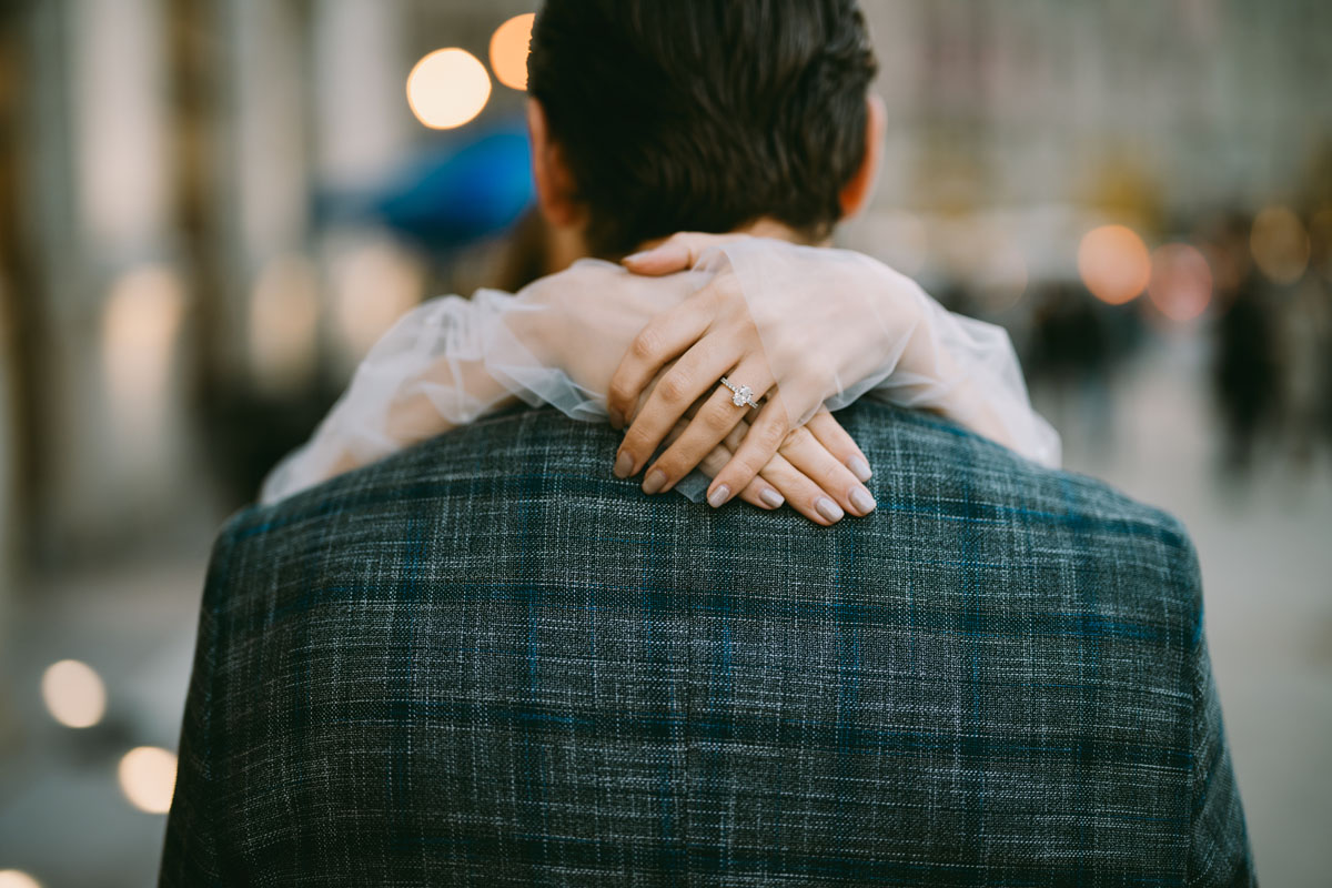 wrigley building engagement light and bright classic photography