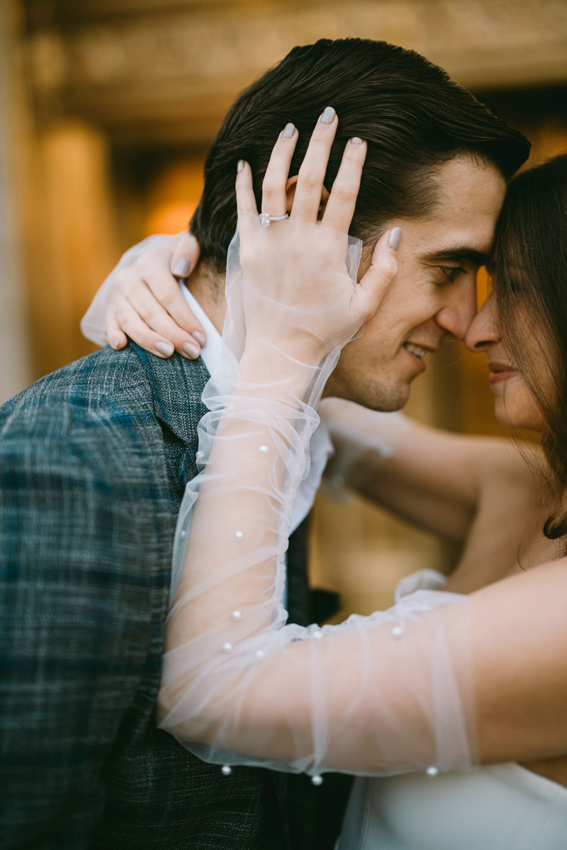 wrigley building engagement light and bright classic photography