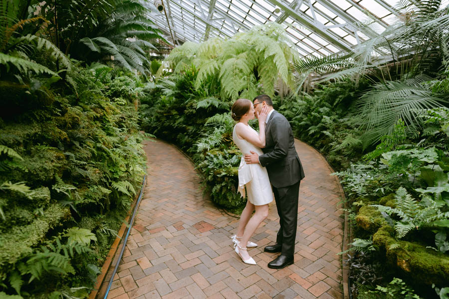True Color Garfield Park Conservatory Engagement Photography