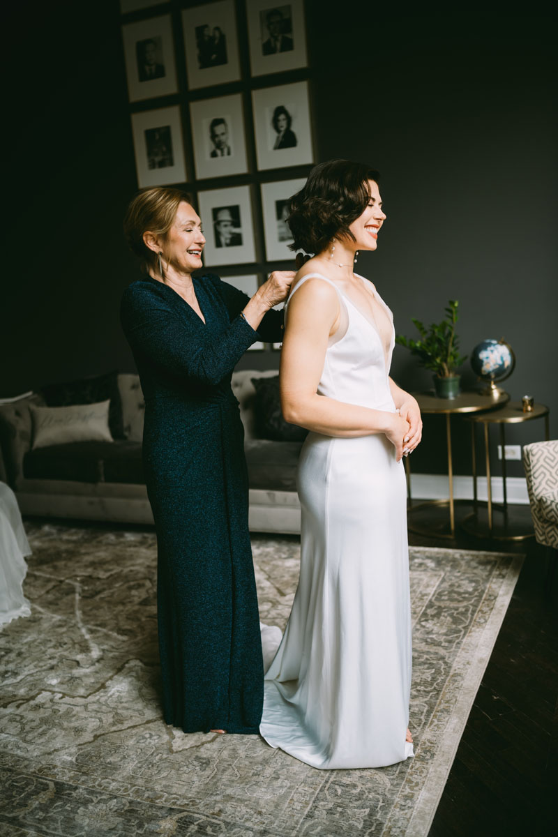 light and bright mae district fall wedding bride and mom