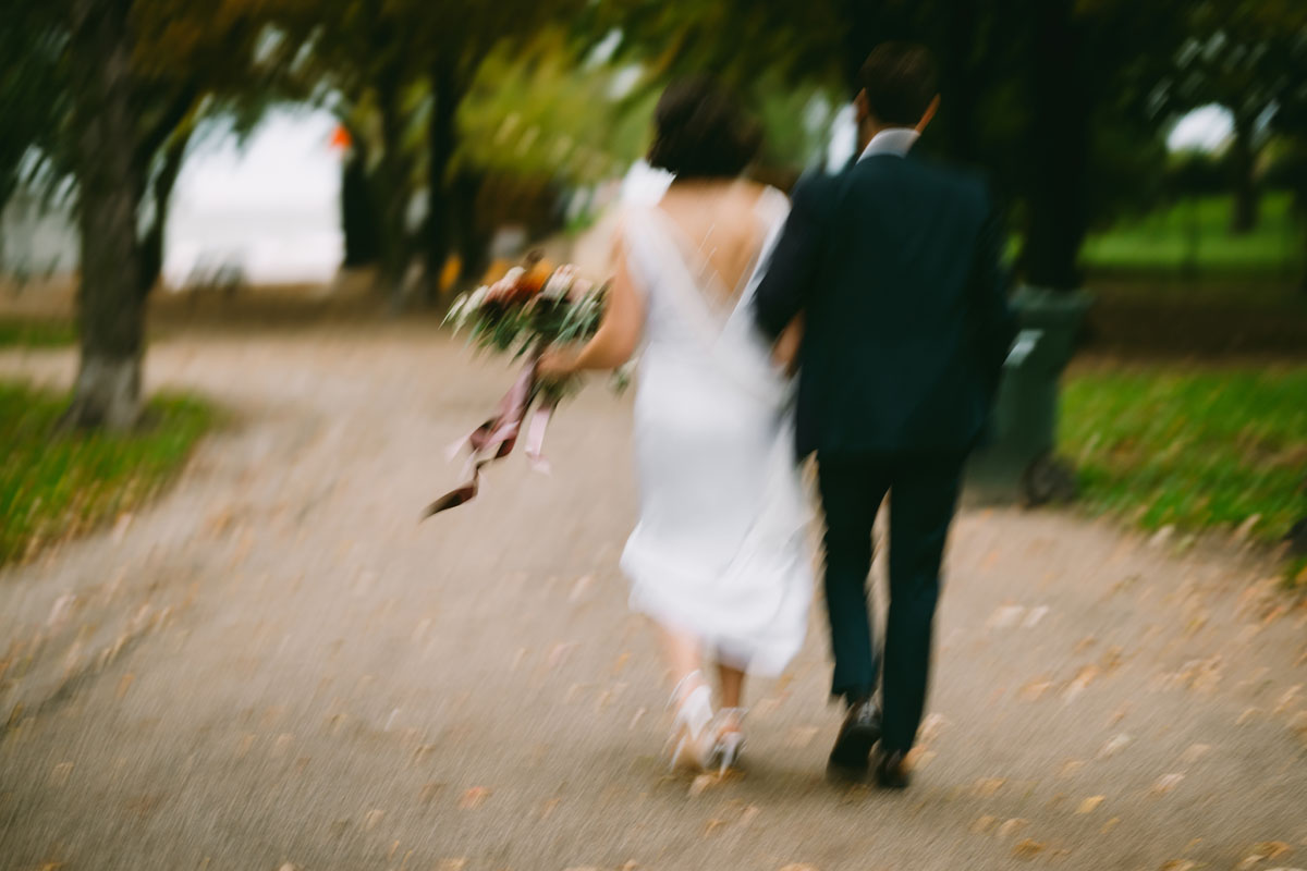 olive park fall wedding light and bright motion blur photography