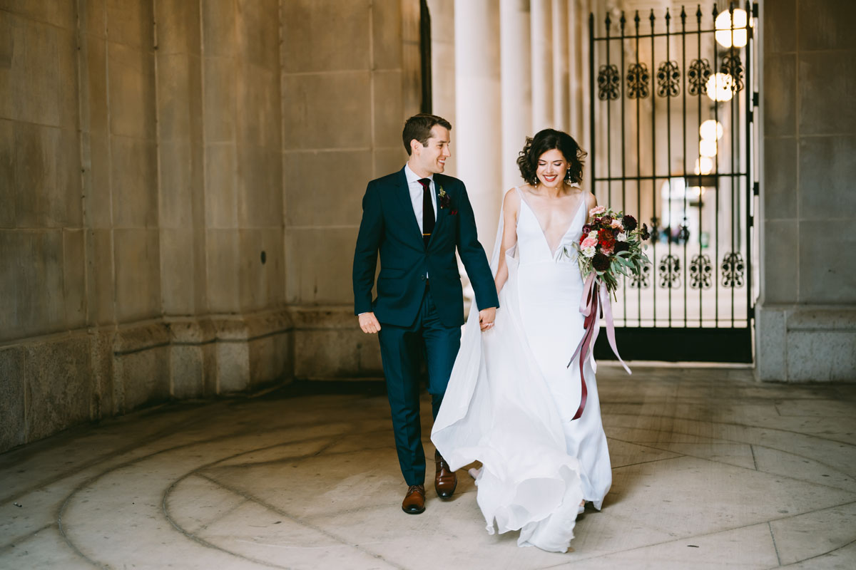 union station chicago fall wedding light and bright photography