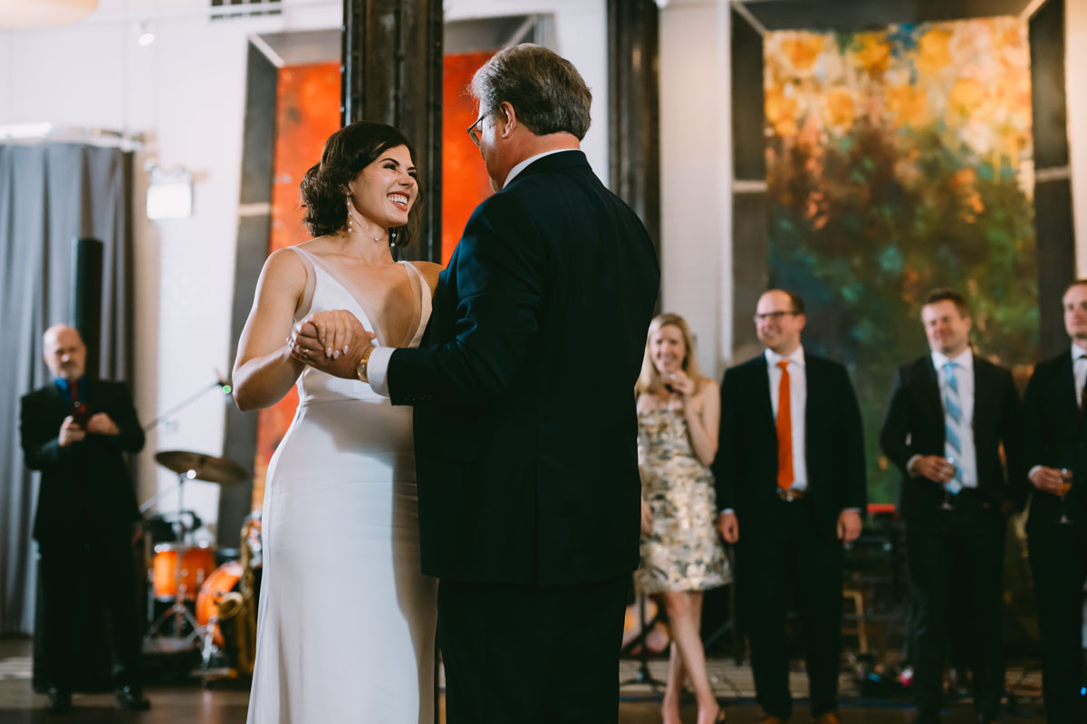 university club of chicago holiday wedding first dance