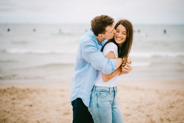 North Avenue Jump in the Lake Engagement // Ariel + Rob