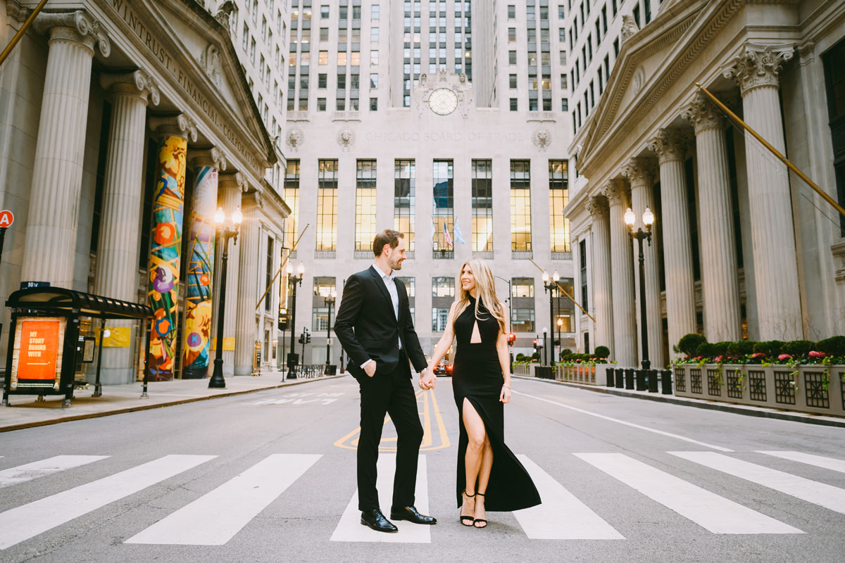 chicago board of trade engagement vibrant photography