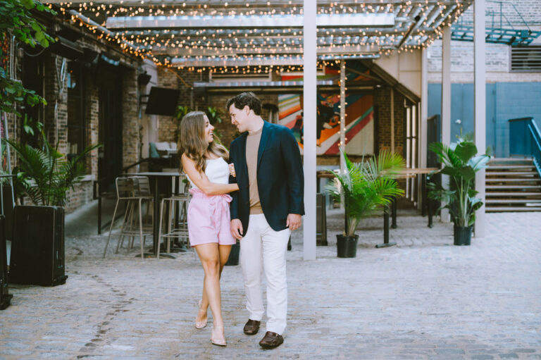 Trendy Chic Chicago West Loop Engagements