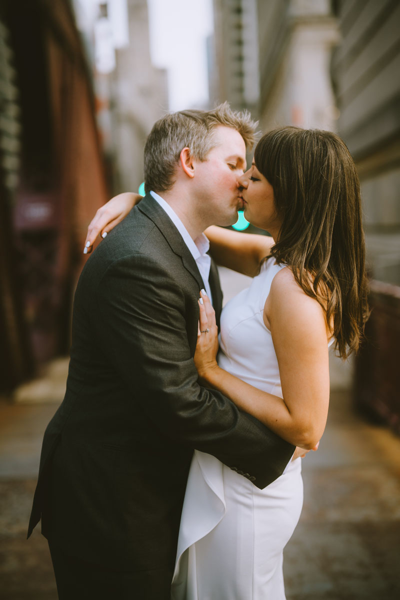 chicago riverwalk light and vibrant engagement photographer