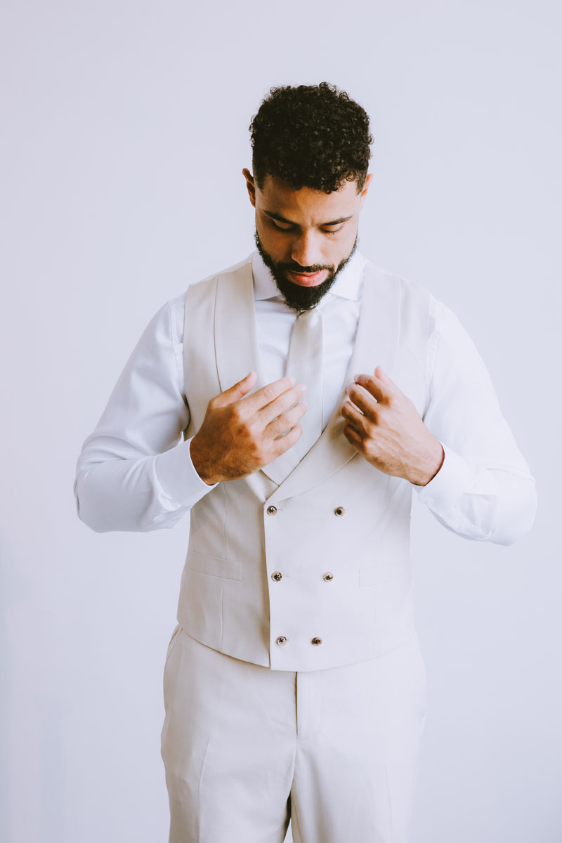 zhao b art center wedding groom getting ready light and bright photographer