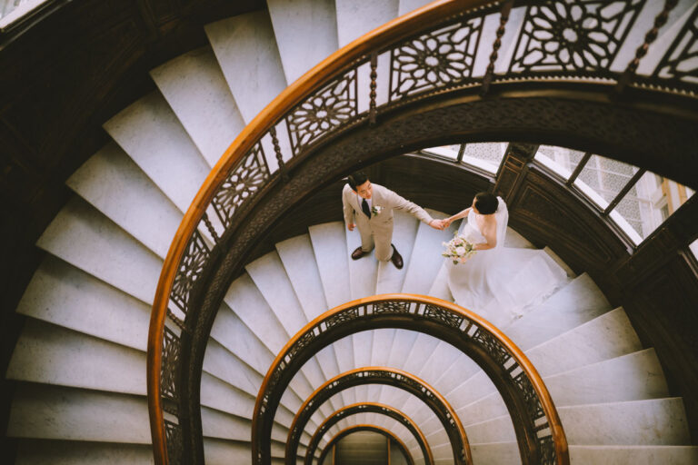 15 Stunning Staircase Wedding Photo Spots in Chicago