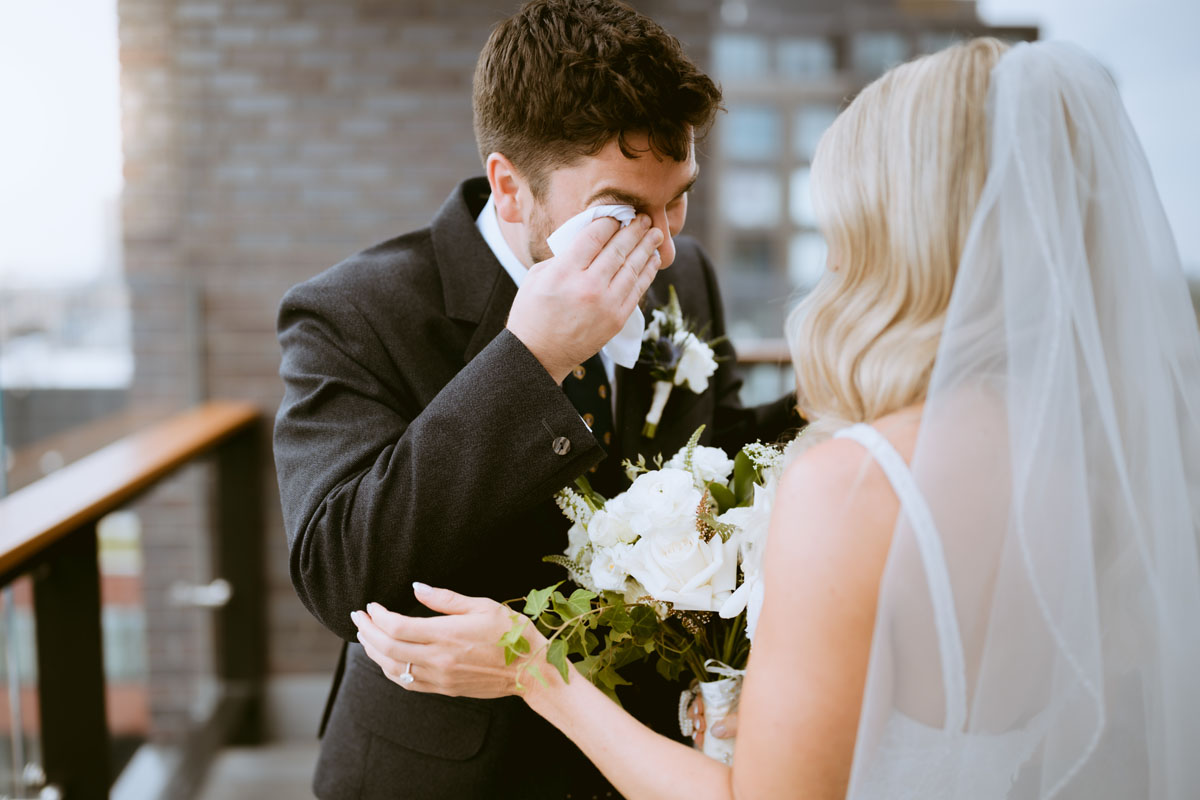 Hyatt House Rooftop Bride + Groom Photos, Documentary True Color Wedding Photographer