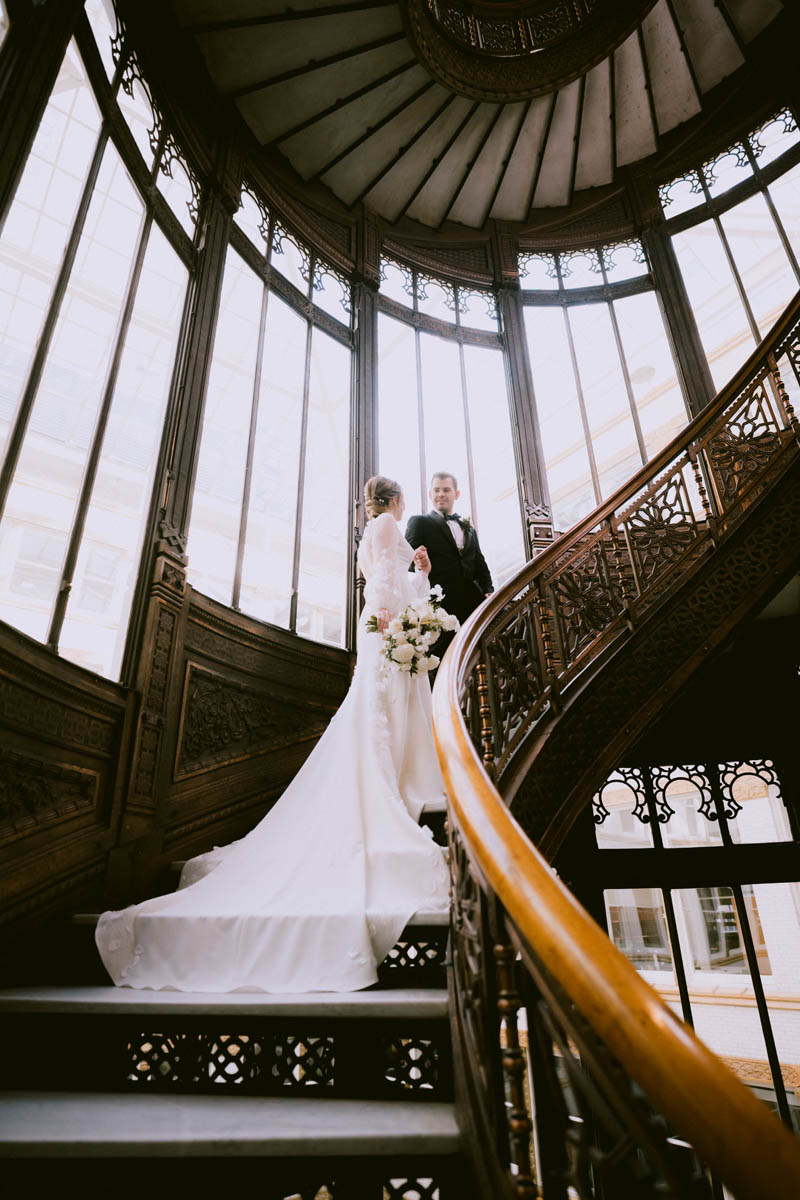 Light and vibrant Rookery Building Wedding Photographer