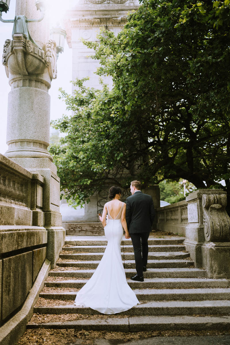 Grant Park Grand Staircase Wedding Photos