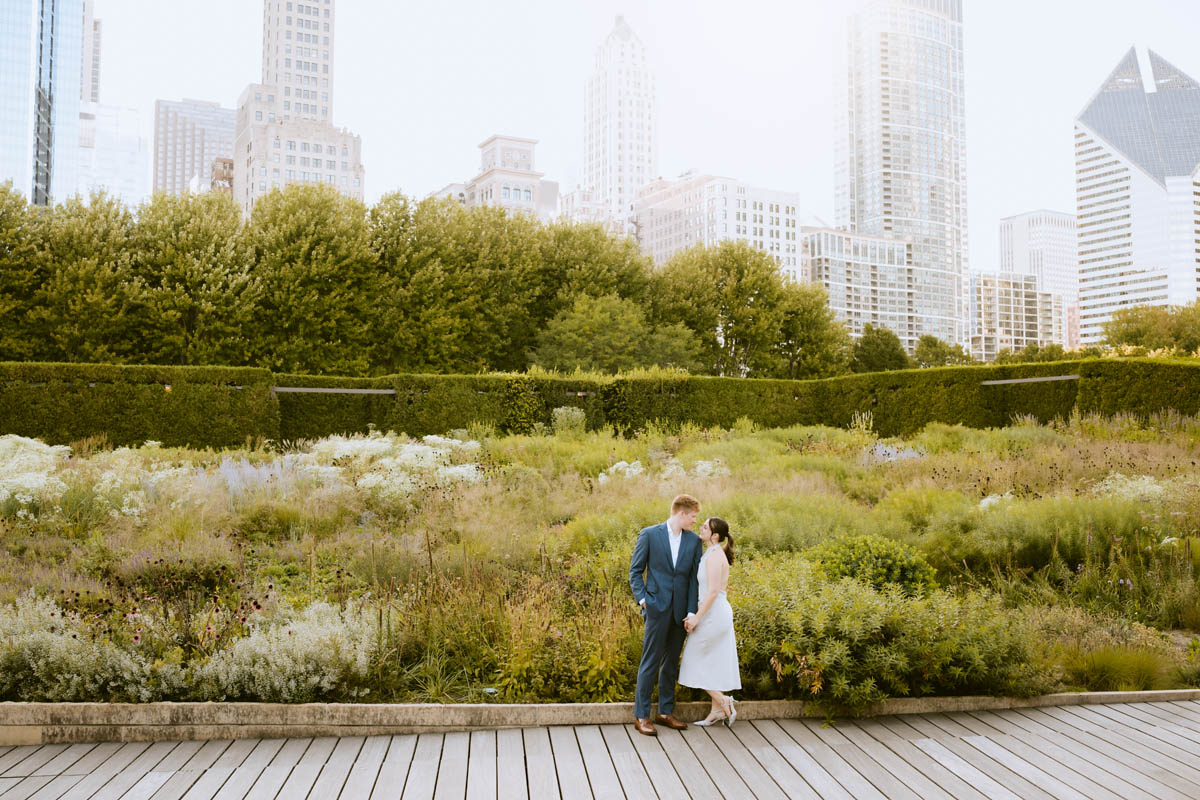 Light and bright vibrant engagement photos, chicago documentary photographer
