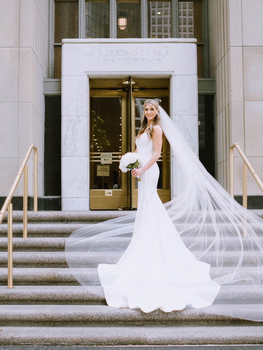 Editorial Light and airy Old Post Office wedding photography