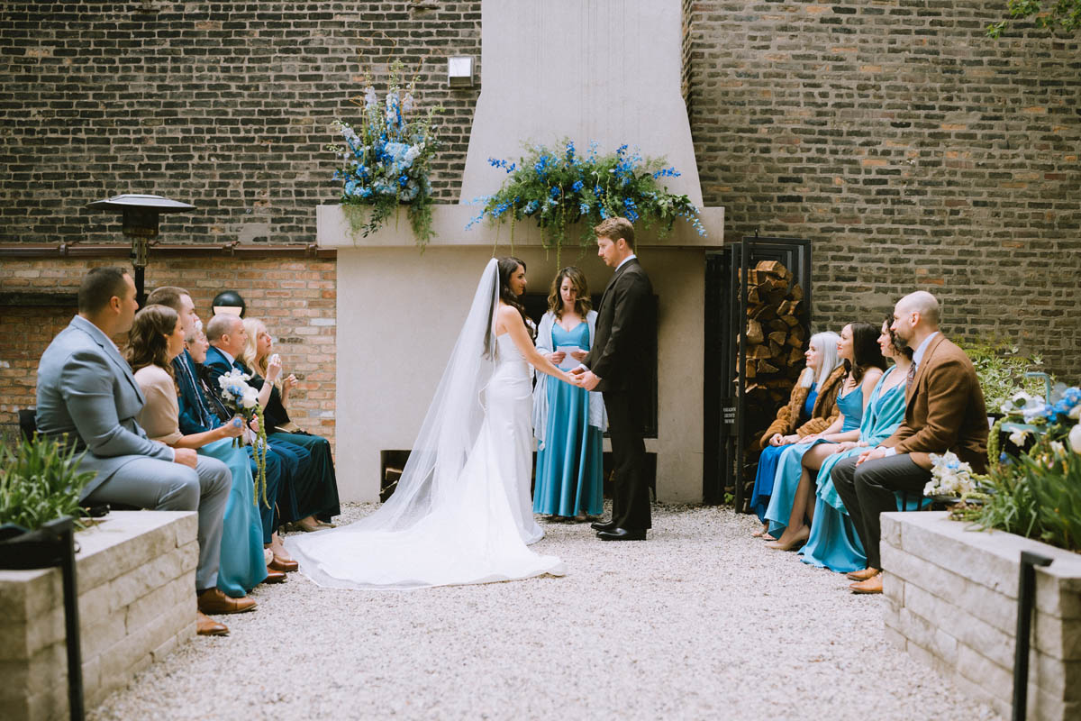 Elske wedding ceremony Chicago true color photography