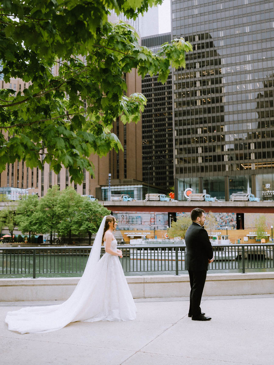 True Color Chicago Riverwalk Wedding Photographer