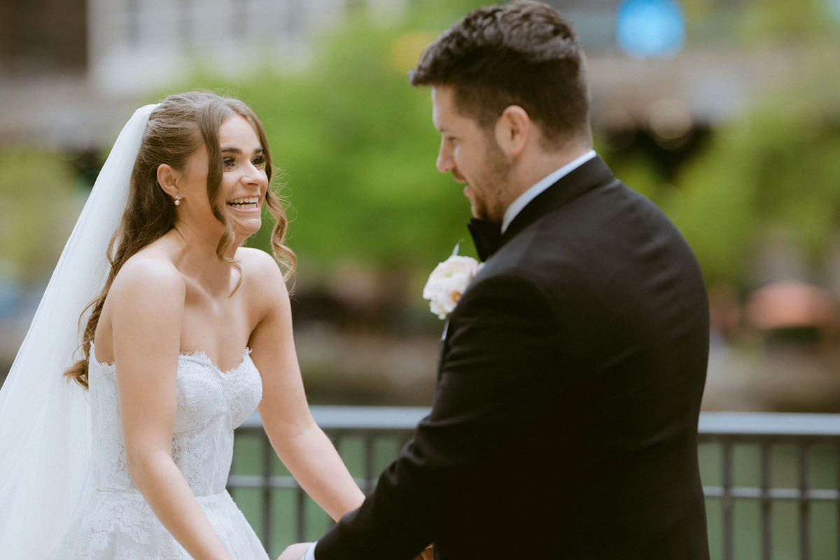 True Color Chicago Riverwalk Wedding Photographer