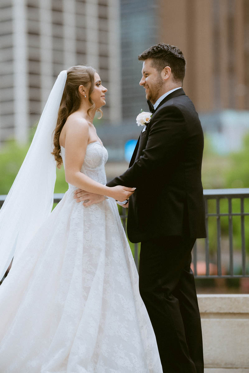 True Color Chicago Riverwalk Wedding Photographer