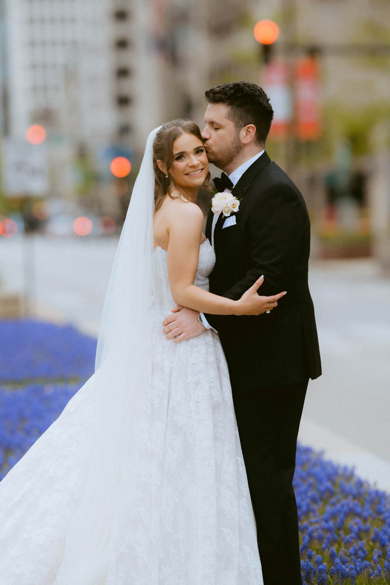 True Color Chicago Wrigley Building Wedding Photographer