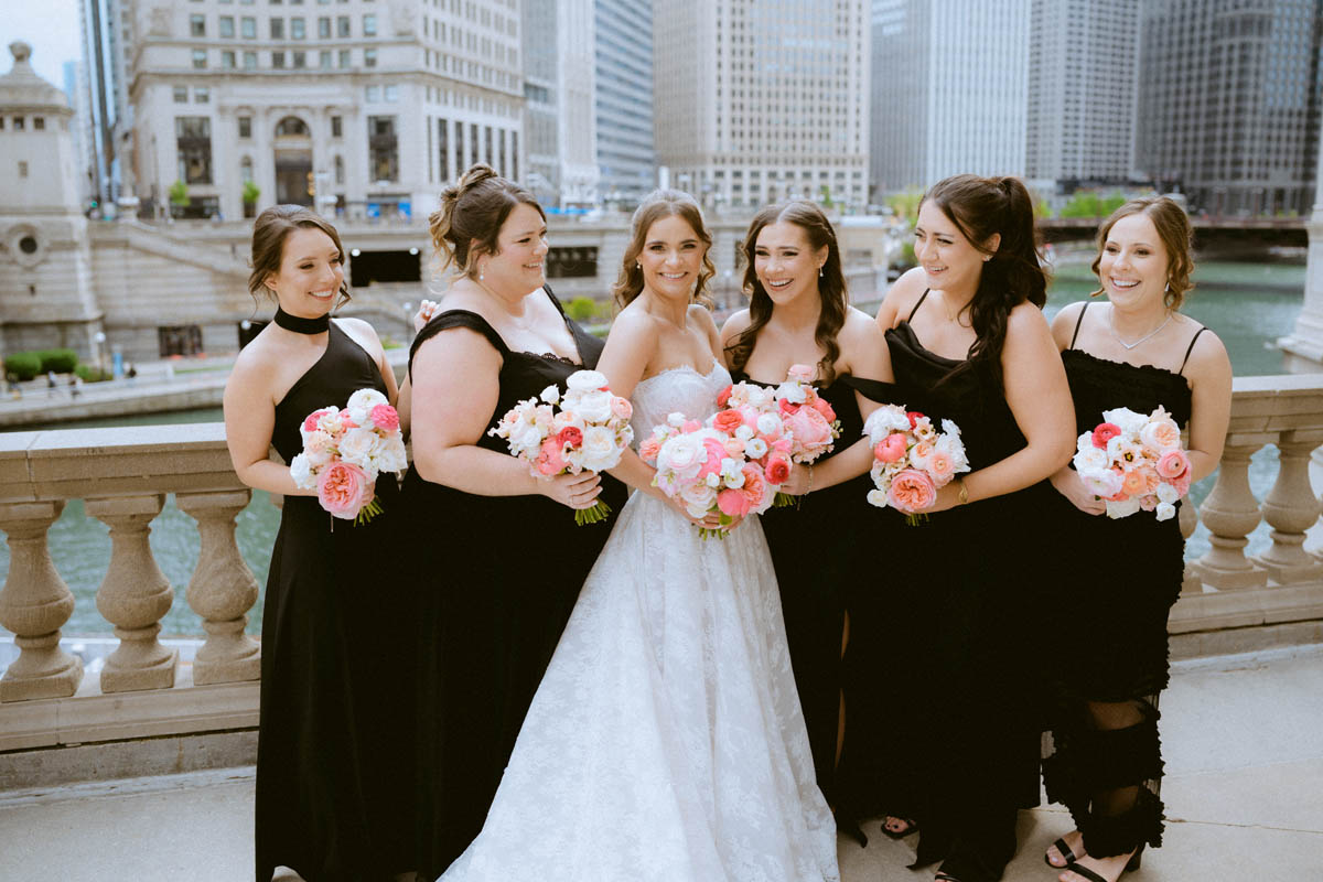 True Color Chicago Wrigley Building Wedding Photographer