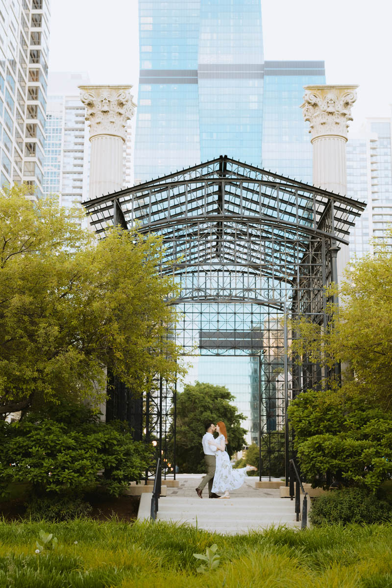 Cancer Survivor Garden Engagement Photos