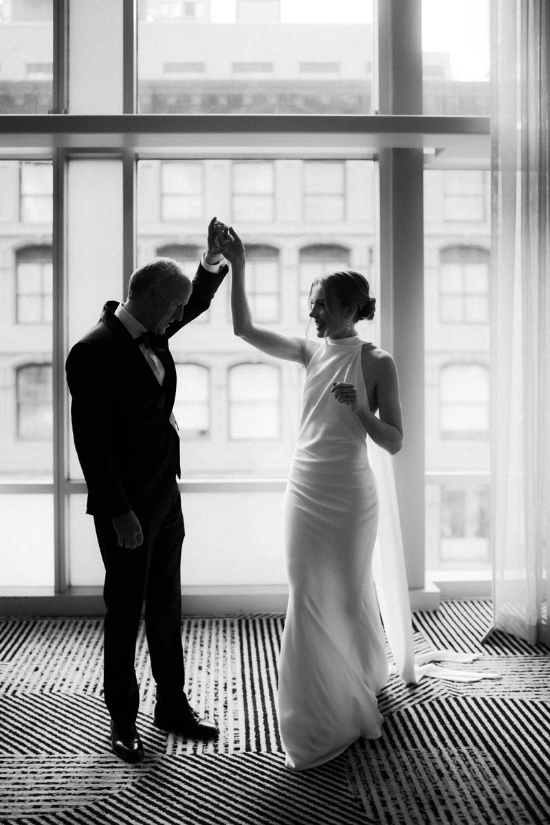 Bride and dad share a dance