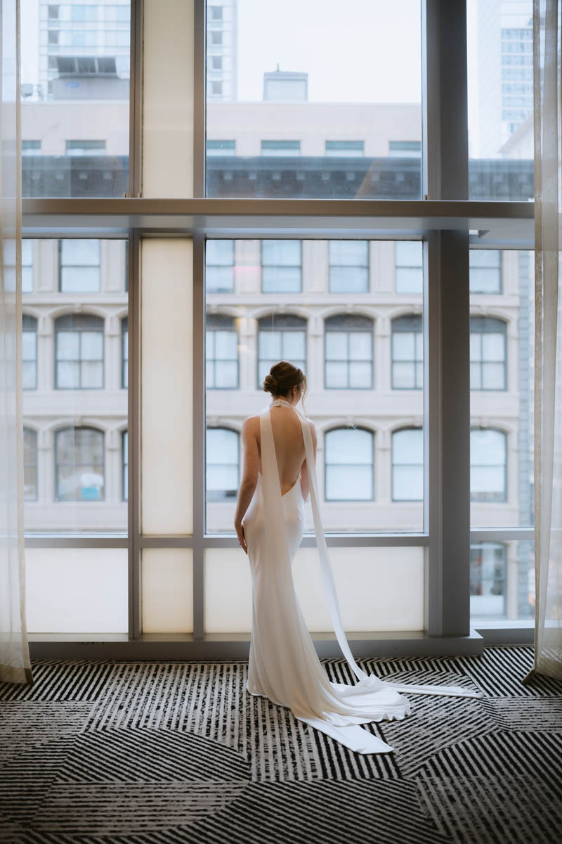Bride portrait at the Wit Hotel wedding