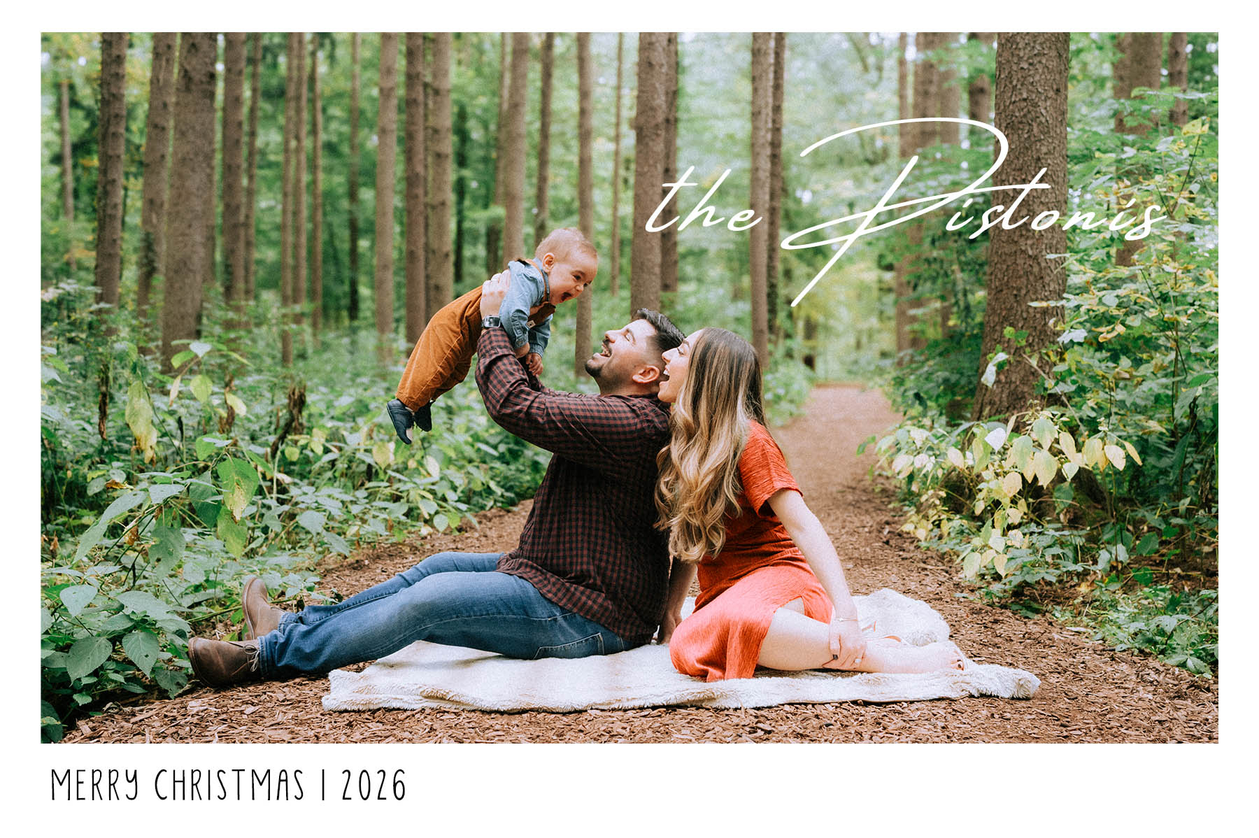 Morton Arboretum Chicago Fall Family Mini Holiday Cards