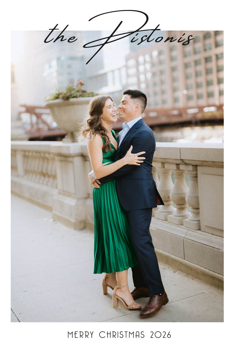 Chicago Riverwalk Chicago Fall Family Mini Holiday Cards