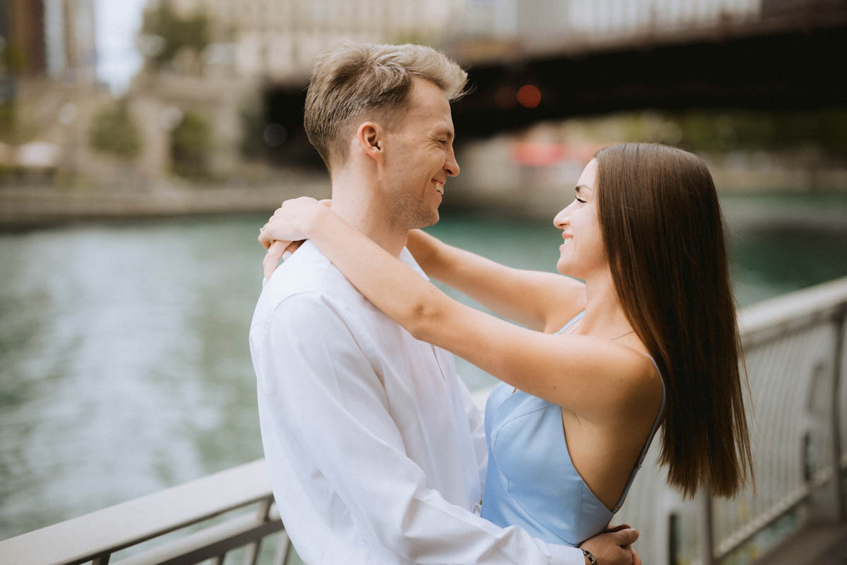 Joyful couple portrait