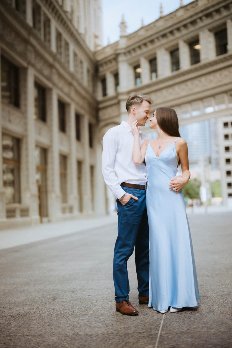 Romantic embrace